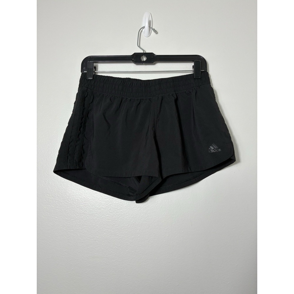 Adidas Aero‎ ready Pull On Athletic Shorts Women's Sz M Black Casual Lightweight